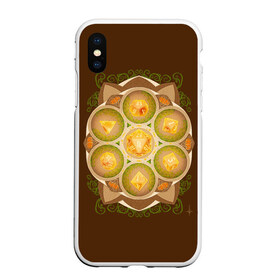 Чехол для iPhone XS Max матовый с принтом DnD Dices - Pumpkin , Силикон | Область печати: задняя сторона чехла, без боковых панелей | dices | dnd | dungeons dragons | pumpkin | днд | игра | кубик | тыква