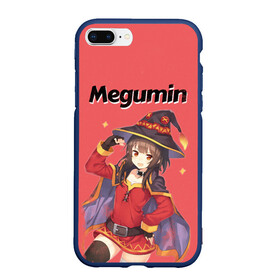 Чехол для iPhone 7Plus/8 Plus матовый с принтом Megumin , Силикон | Область печати: задняя сторона чехла, без боковых панелей | Тематика изображения на принте: aqua | darkness | kazuma | kono subarashii | konosuba | megumin | аква | богиня благословляет этот прекрасный мир | даркнес | даркнесс | казума | коносуба | мегумин | юн юн