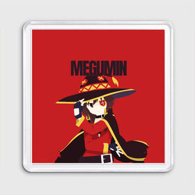 Магнит 55*55 с принтом Megumin , Пластик | Размер: 65*65 мм; Размер печати: 55*55 мм | aqua | darkness | kazuma | kono subarashii | konosuba | megumin | аква | богиня благословляет этот прекрасный мир | даркнес | даркнесс | казума | коносуба | мегумин | юн юн