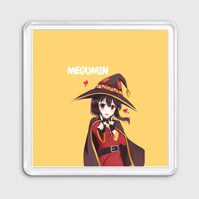 Магнит 55*55 с принтом Megumin , Пластик | Размер: 65*65 мм; Размер печати: 55*55 мм | Тематика изображения на принте: aqua | darkness | kazuma | kono subarashii | konosuba | megumin | аква | богиня благословляет этот прекрасный мир | даркнес | даркнесс | казума | коносуба | мегумин | юн юн