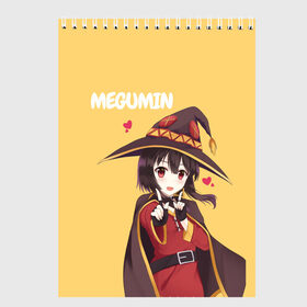 Скетчбук с принтом Megumin , 100% бумага
 | 48 листов, плотность листов — 100 г/м2, плотность картонной обложки — 250 г/м2. Листы скреплены сверху удобной пружинной спиралью | aqua | darkness | kazuma | kono subarashii | konosuba | megumin | аква | богиня благословляет этот прекрасный мир | даркнес | даркнесс | казума | коносуба | мегумин | юн юн