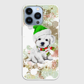 Чехол для iPhone 13 Pro с принтом Щенок ,  |  | Тематика изображения на принте: dog | животные | милота | собака | текстура | щенок