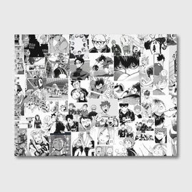 Альбом для рисования с принтом Haikyu , 100% бумага
 | матовая бумага, плотность 200 мг. | haikyu | аниме | бокуро | волейбол | кагеяме | манга | тецуро | хината | цукишима