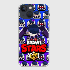 Чехол для iPhone 13 mini с принтом BRAWL STARS EDGAR ,  |  | 8 bit | brawl stars | crow | crow phoenix. | leon | leon shark | бравл старс | браво старс | ворон | игра бравл | леон | леон шарк | оборотень