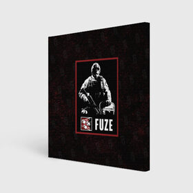 Холст квадратный с принтом Fuze , 100% ПВХ |  | fuze | r6s | rainbow six siege | оперативник | персонаж | фьюз