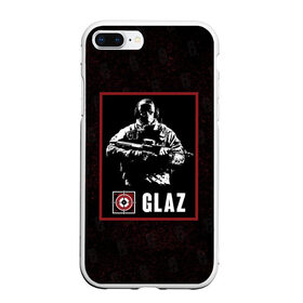 Чехол для iPhone 7Plus/8 Plus матовый с принтом Glaz , Силикон | Область печати: задняя сторона чехла, без боковых панелей | glaz | r6s | rainbow six siege | глаз | оперативник | персонаж | снайпер