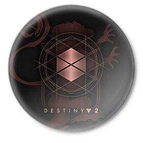 Значок с принтом DESTINY, TITAN ,  металл | круглая форма, металлическая застежка в виде булавки | beyond light | destiny | destiny 2 | titan | дестини | игры | титан