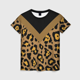 Женская футболка 3D с принтом Дикий принт , 100% полиэфир ( синтетическое хлопкоподобное полотно) | прямой крой, круглый вырез горловины, длина до линии бедер | большие кошки | дикая кошка | дикий | дикий кот | леопард | пятнистый | хищные коты | хищный