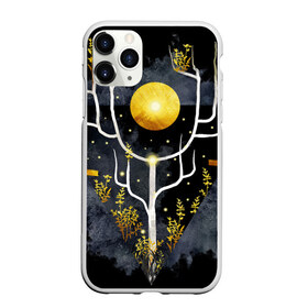 Чехол для iPhone 11 Pro Max матовый с принтом графит и золото дерево жизни , Силикон |  | Тематика изображения на принте: абстрактный | весна | ветви | дерево  свет | жизнь | звёзды | золотото | ночь | процветание | растения | расцвет | рост | символ | солнце | стилизация | стиль | треугольник | этно
