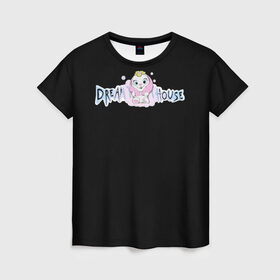 Женская футболка 3D с принтом Диана Астер DREAMTEAM HOUSE , 100% полиэфир ( синтетическое хлопкоподобное полотно) | прямой крой, круглый вырез горловины, длина до линии бедер | dreamteam | dreamteamhouse | tiktok | wildjam | диана астер | дримтим