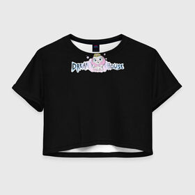 Женская футболка Crop-top 3D с принтом Диана Астер DREAMTEAM HOUSE , 100% полиэстер | круглая горловина, длина футболки до линии талии, рукава с отворотами | dreamteam | dreamteamhouse | tiktok | wildjam | диана астер | дримтим