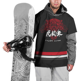Накидка на куртку 3D с принтом Tyger Claw , 100% полиэстер |  | cyberpunk 2077 | johnny silverhand | judy | moxes | panam | samurai | tyger claw | джуди | киберпанк 2077 | панам | шельмы