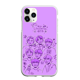 Чехол для iPhone 11 Pro матовый с принтом Bts , Силикон |  | bangtan | boy | bts | j hope | jimin | jin | jungkook | korea | luv | rm | suga | v | with | бтс | кей | поп