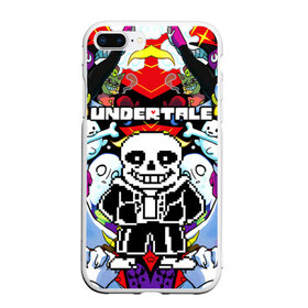 Чехол для iPhone 7Plus/8 Plus матовый с принтом UNDERTALE , Силикон | Область печати: задняя сторона чехла, без боковых панелей | undertale | андертейл | игра андертейл | игра. | русский андертейл | тоби фокс