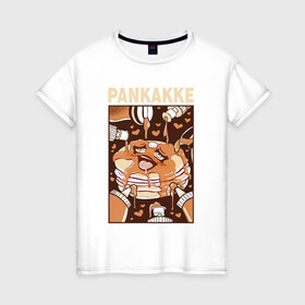 Женская футболка хлопок с принтом Pankakke , 100% хлопок | прямой крой, круглый вырез горловины, длина до линии бедер, слегка спущенное плечо | ahegao | manga | ахегао | комиксы | лицо | манга | паттрен | чернобелый | эмоции