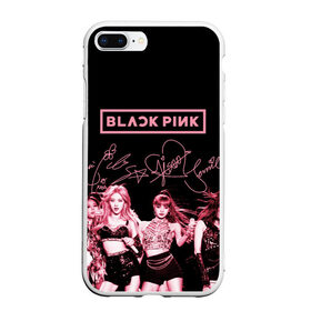 Чехол для iPhone 7Plus/8 Plus матовый с принтом BLACKPINK , Силикон | Область печати: задняя сторона чехла, без боковых панелей | black pink | blackpink | k pop | блэкпинк | дженни | джису | к поп | лиса | розэ