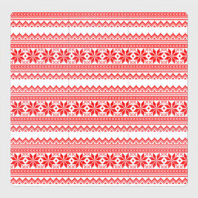 Магнитный плакат 3Х3 с принтом Новогодний Красный , Полимерный материал с магнитным слоем | 9 деталей размером 9*9 см | 2020 | 2021 | 2022 | 2023 | 2024 | 2025 | merry christmas | new year | вязание | вязаный | год | дед | елка | елки | лес | мороз | нг | новый | новый год | олени | олень | оленями | рождество | свитер | снегурочка