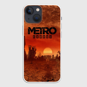 Чехол для iPhone 13 mini с принтом Metro Exodus ,  |  | 2033 | exodus | metro | metro 2033 | metro exodus | stalker | апокалипсис | диггер | дигеры | метро | разрушка | эпидемия