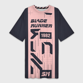 Платье-футболка 3D с принтом Бегущий по лезвию 1982 ,  |  | art | blade runner 1982 | blade runner 2049 | ghostrunner | retro | арт | бегущий по лезвию 1982 | райан гослинг | ретро | харрисон форд