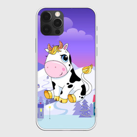 Чехол для iPhone 12 Pro Max с принтом Милый бык , Силикон |  | 2021 | 7 января | bull | newyear | santa | бык | быки | бычок | год быка | дед мороз | корова | новогодние каникулы | новогодние праздники | новый 2021 | новый год | новый год 2021 | рождество | сани | санта | санта клаус