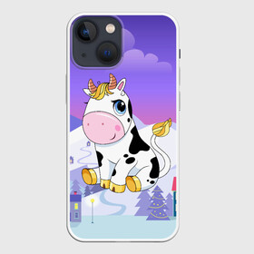 Чехол для iPhone 13 mini с принтом Милый бык ,  |  | 2021 | 7 января | bull | newyear | santa | бык | быки | бычок | год быка | дед мороз | корова | новогодние каникулы | новогодние праздники | новый 2021 | новый год | новый год 2021 | рождество | сани | санта | санта клаус