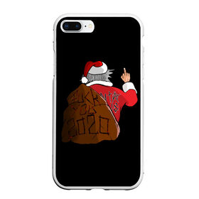 Чехол для iPhone 7Plus/8 Plus матовый с принтом Santa claus , Силикон | Область печати: задняя сторона чехла, без боковых панелей | 2020 | 2021 | claus | happy new year | new ear | santa | santa claus | snow | winter | year | год | новый | новый год