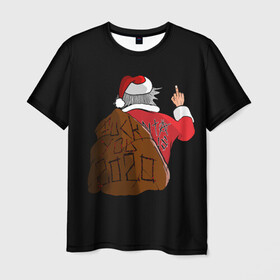 Мужская футболка 3D с принтом Santa claus , 100% полиэфир | прямой крой, круглый вырез горловины, длина до линии бедер | 2020 | 2021 | claus | happy new year | new ear | santa | santa claus | snow | winter | year | год | новый | новый год