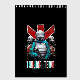 Скетчбук с принтом CYBERPUNK TRAUMA TEAM , 100% бумага
 | 48 листов, плотность листов — 100 г/м2, плотность картонной обложки — 250 г/м2. Листы скреплены сверху удобной пружинной спиралью | ambulance | cd prodject | cyberpunk 2077 | future | game | japan | kianu | logo | medicine | pc | rpg | samurai | trauma | trauma team | банды | будущее | игры | киану ривз | киберпанк | киберпанк 2077 | киборги | компьютер | медики скорая 