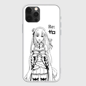 Чехол для iPhone 12 Pro Max с принтом ReZero , Силикон |  | anime girl | anime heroes | emilia | girl | kawaii | ram | re zero | re:zero | rem | девочка | девушка | жизнь с нуля в альтернативном мире | кавайный | логотипы аниме | персонажи аниме | рам | ре зеро | рем | эмилия