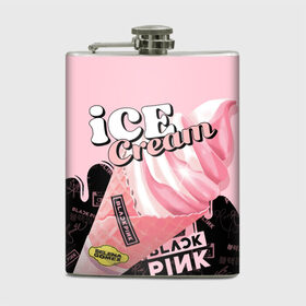 Фляга с принтом BLACKPINK ICE CREAM , металлический корпус | емкость 0,22 л, размер 125 х 94 мм. Виниловая наклейка запечатывается полностью | Тематика изображения на принте: black pink | blackpink | ice cream | k pop | блэкпинк | дженни | джису | к поп | лиса | розэ