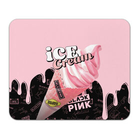 Коврик для мышки прямоугольный с принтом BLACKPINK ICE CREAM , натуральный каучук | размер 230 х 185 мм; запечатка лицевой стороны | black pink | blackpink | ice cream | k pop | блэкпинк | дженни | джису | к поп | лиса | розэ