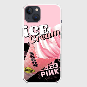 Чехол для iPhone 13 с принтом BLACKPINK ICE CREAM ,  |  | black pink | blackpink | ice cream | k pop | блэкпинк | дженни | джису | к поп | лиса | розэ