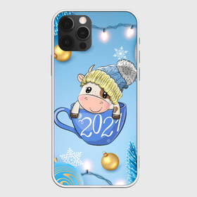Чехол для iPhone 12 Pro Max с принтом Милый бычок в кружке 2021 , Силикон |  | 2021 | 7 января | bull | newyear | santa | бык | быки | бычок | год быка | дед мороз | корова | новогодние каникулы | новогодние праздники | новый 2021 | новый год | новый год 2021 | рождество | сани | санта | санта клаус