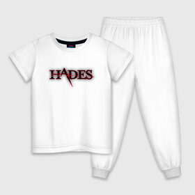 Детская пижама хлопок с принтом Hades Logo (Z) , 100% хлопок |  брюки и футболка прямого кроя, без карманов, на брюках мягкая резинка на поясе и по низу штанин
 | 