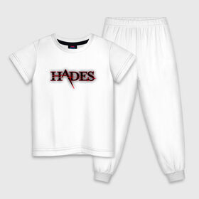 Детская пижама хлопок с принтом Hades Logo (Z) , 100% хлопок |  брюки и футболка прямого кроя, без карманов, на брюках мягкая резинка на поясе и по низу штанин
 | Тематика изображения на принте: 