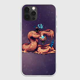 Чехол для iPhone 12 Pro Max с принтом Всадник со змеей , Силикон |  | magic | snake | space | змея | космос | кристаллы | магия | песок
