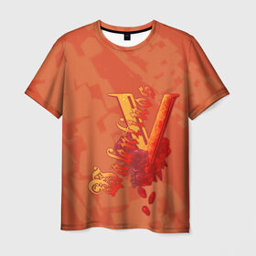 Мужская футболка 3D с принтом Valentinos Gang CP 2077 , 100% полиэфир | прямой крой, круглый вырез горловины, длина до линии бедер | city | cyberpunk | gang | night | valentinos | андроид | киберпанк | киборг | найт | робот | сити