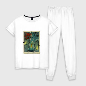 Женская пижама хлопок с принтом Человек-бабочка , 100% хлопок | брюки и футболка прямого кроя, без карманов, на брюках мягкая резинка на поясе и по низу штанин | бабочка | булавка | коллекция | крылья | мальчик | насекомое | парень | человек | энтомологическая
