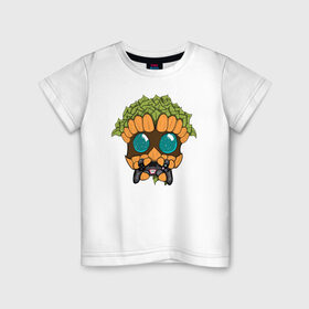 Детская футболка хлопок с принтом Древец , 100% хлопок | круглый вырез горловины, полуприлегающий силуэт, длина до линии бедер | персонаж | пупс | смайл | стикер | эмоция