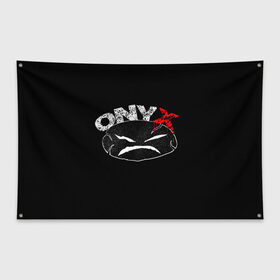 Флаг-баннер с принтом Onyx , 100% полиэстер | размер 67 х 109 см, плотность ткани — 95 г/м2; по краям флага есть четыре люверса для крепления | fredro starr | onyx | rap | sonny seeza | sticky fingaz | оникс | рэп