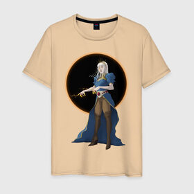 Мужская футболка хлопок с принтом Темная колдунья , 100% хлопок | прямой крой, круглый вырез горловины, длина до линии бедер, слегка спущенное плечо. | ведьма | девушка | колдунья | маг | магия | фэнтези