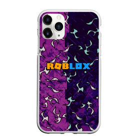 Чехол для iPhone 11 Pro Max матовый с принтом Roblox | Роблокс , Силикон |  | Тематика изображения на принте: 2 цвета | game | roblox | абстракция | игра | огонь | пламя | роблокс