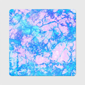 Магнит виниловый Квадрат с принтом Нежные краски , полимерный материал с магнитным слоем | размер 9*9 см, закругленные углы | abstract | blue | casual | casual style | pink | texture | абстрактный рисунок | абстракция | блики | брызги | вода | волны | градиент | краски | мазки | море | морская | пастельные цвета | повседневный | пятна красок
