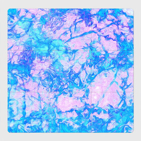 Магнитный плакат 3Х3 с принтом Нежные краски , Полимерный материал с магнитным слоем | 9 деталей размером 9*9 см | abstract | blue | casual | casual style | pink | texture | абстрактный рисунок | абстракция | блики | брызги | вода | волны | градиент | краски | мазки | море | морская | пастельные цвета | повседневный | пятна красок