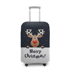 Чехол для чемодана 3D с принтом Merry Christmas , 86% полиэфир, 14% спандекс | двустороннее нанесение принта, прорези для ручек и колес | christmas | merry christmas | santa claus | дед мороз | ёлка | новогодние олени | новый год | оленёнок бэмби | оленёнок рудольф | орнамент | с новым годом | санта клаус | свитер с оленями | снегурочка | снежинки | узоры