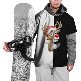 Накидка на куртку 3D с принтом Новогодний Олень , 100% полиэстер |  | Тематика изображения на принте: christmas | merry christmas | santa claus | дед мороз | ёлка | новогодние олени | новый год | оленёнок бэмби | оленёнок рудольф | орнамент | с новым годом | санта клаус | свитер с оленями | снегурочка | снежинки | узоры