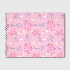 Альбом для рисования с принтом лошади на розовом фоне , 100% бумага
 | матовая бумага, плотность 200 мг. | horse | horseshoe | акварель | головалошади | грива | жеребец | животные | конь | лошадь | лошадьскрыльями | подкова | природа | рисуноккрасками