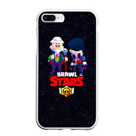 Чехол для iPhone 7Plus/8 Plus матовый с принтом Brawl Stars , Силикон | Область печати: задняя сторона чехла, без боковых панелей | 2021 | byron | crow | edgar | байрон | бравл | бравл стар | бравл старс | ворон | из игры бравл старс | колетт | леон | новогодний бравл старс | новогодняя | новые герои бравл старс | эдгар | эдгард