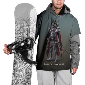 Накидка на куртку 3D с принтом Lord of darkness , 100% полиэстер |  | доспехи | красный | повелитель | темный