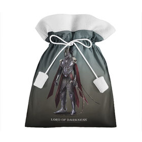 Подарочный 3D мешок с принтом Lord of darkness , 100% полиэстер | Размер: 29*39 см | доспехи | красный | повелитель | темный